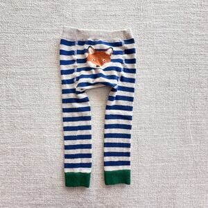 Baby Boden Striped Fox Tights GUC 12-18mo